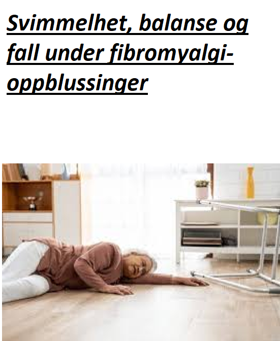 Svimmelhet, balanse og fall under fibromyalgi-oppblussinger - STAY ...